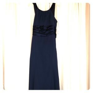 Navy blue bridesmaid dress